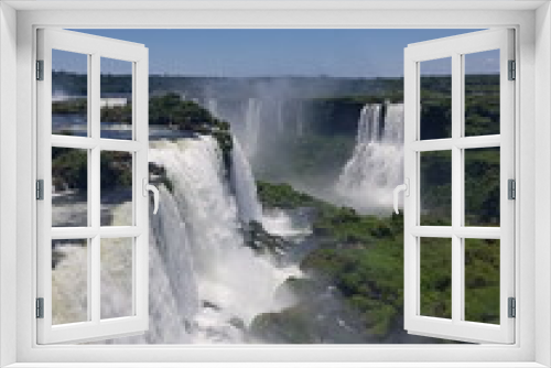 Fototapeta Naklejka Na Ścianę Okno 3D - Waterfalls of Iguaçu Iguassu Iguacu Cascade