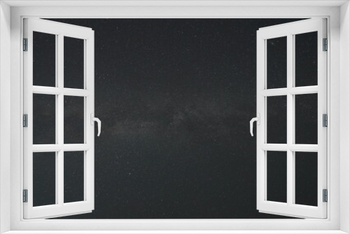 Fototapeta Naklejka Na Ścianę Okno 3D - The dark night sky view with the milkyway as the background