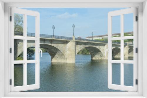 Fototapeta Naklejka Na Ścianę Okno 3D - bridge over the river ebro
