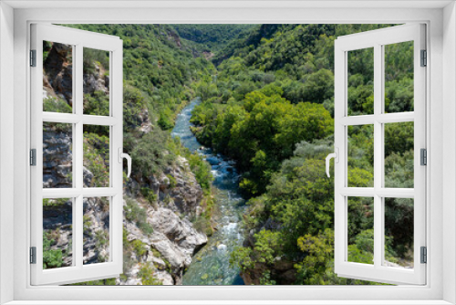 Fototapeta Naklejka Na Ścianę Okno 3D - Alfeios river view from Koukos bridge, Arcadia, Greece
