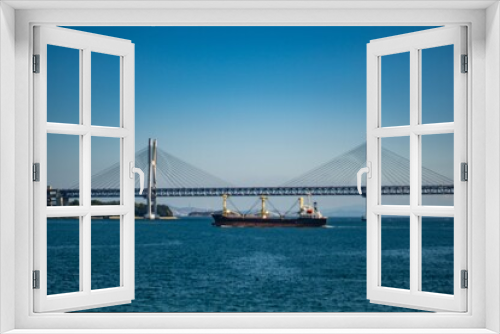 Fototapeta Naklejka Na Ścianę Okno 3D - 日本の瀬戸内海に掛かる瀬戸大橋の写真