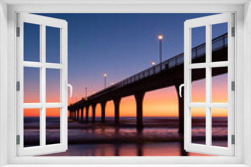 Fototapeta Naklejka Na Ścianę Okno 3D - Morning view of New Brighton Pier, Christchurch, New Zealand.