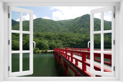 Fototapeta Naklejka Na Ścianę Okno 3D - 日本の古い橋