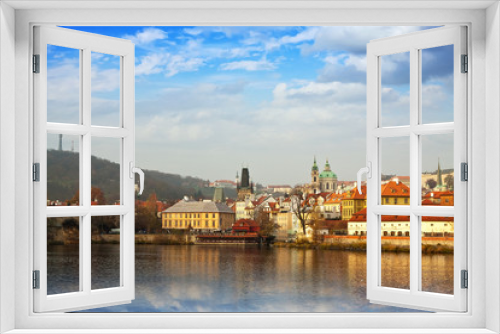 Fototapeta Naklejka Na Ścianę Okno 3D -  view of Prague
