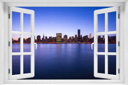 Fototapeta Naklejka Na Ścianę Okno 3D - Midtown Manhattan Skyline