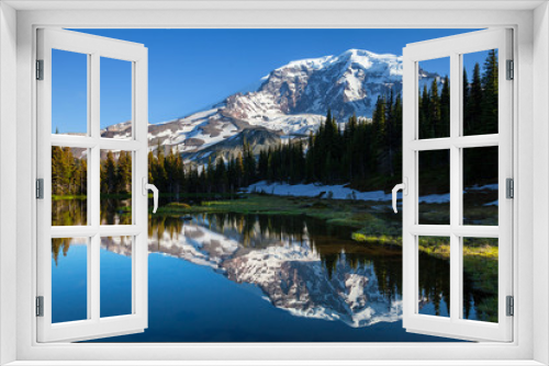 Fototapeta Naklejka Na Ścianę Okno 3D - Mt.Rainier