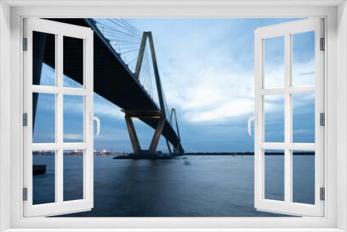 Fototapeta Naklejka Na Ścianę Okno 3D - Arthur Ravenel Jr Bridge, Charleston, South Carolina