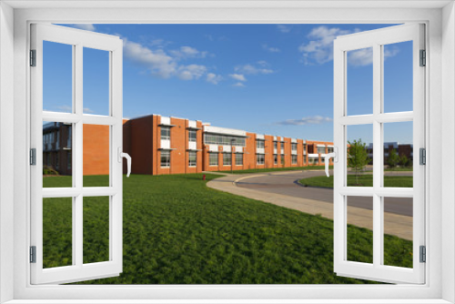 Fototapeta Naklejka Na Ścianę Okno 3D - school building