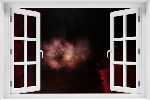 Fototapeta Naklejka Na Ścianę Okno 3D - Nebulae 3d rendering, deep space background illustration