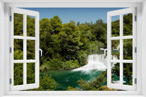 Fototapeta Naklejka Na Ścianę Okno 3D - Cascade en Croatie