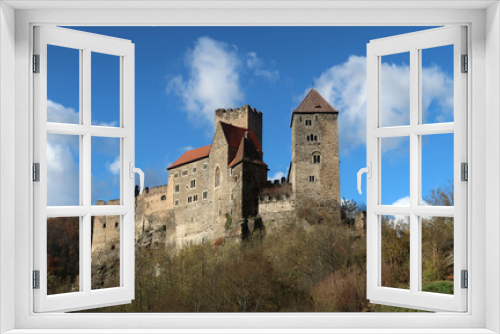 Fototapeta Naklejka Na Ścianę Okno 3D - Burg Hardegg, Waldviertel, Niederösterreich