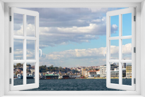 Fototapeta Naklejka Na Ścianę Okno 3D - Panoramic view of Istanbul - Turkey: October, 2022. The capital of Ottoman Empires