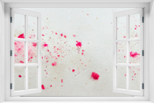 Fototapeta Naklejka Na Ścianę Okno 3D - Strip with pink colored powder stains, digital art