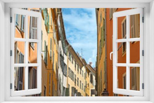 Fototapeta Naklejka Na Ścianę Okno 3D - Nice - Houses in the old town