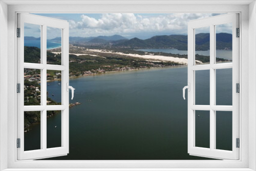 Fototapeta Naklejka Na Ścianę Okno 3D - Aereo Lagoa da Conceição em Florianópolis - SC