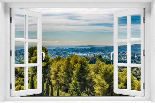 Fototapeta Naklejka Na Ścianę Okno 3D - Scenic view in the town of Saint-Paul-de-Vence, Cote d'Azur, France