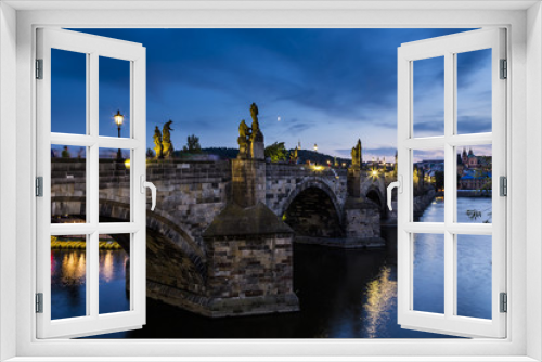 Fototapeta Naklejka Na Ścianę Okno 3D - The Charles Bridge in Prague, Czech Republic