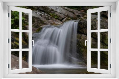 Fototapeta Naklejka Na Ścianę Okno 3D - Waterfall in the mountains