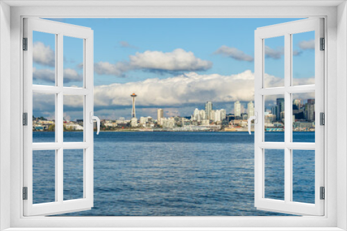 Fototapeta Naklejka Na Ścianę Okno 3D - Seattle Architecture Skyline 5