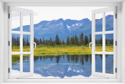 Fototapeta Naklejka Na Ścianę Okno 3D - Lake in Alaska