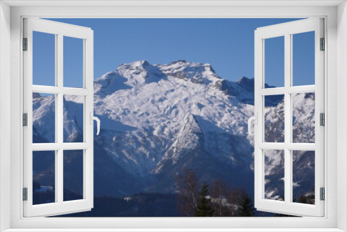 Fototapeta Naklejka Na Ścianę Okno 3D - La Clusaz France Ski Blue Ski Piste Holiday Alps