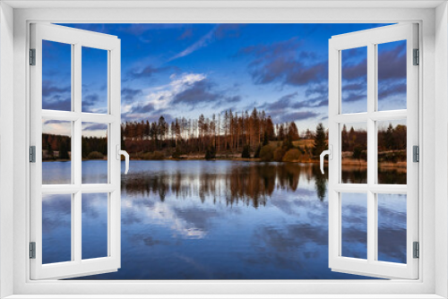 Fototapeta Naklejka Na Ścianę Okno 3D - Oberer Flambacher Teich