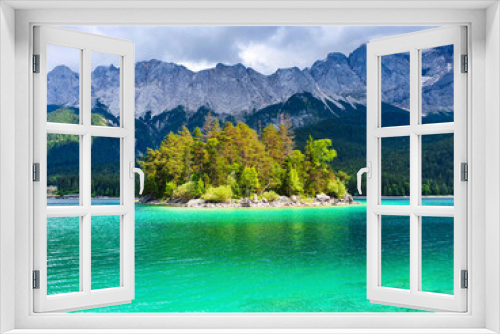 Fototapeta Naklejka Na Ścianę Okno 3D - Eibsee lake in Bavaria, Germany