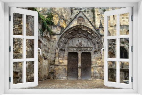 Fototapeta Naklejka Na Ścianę Okno 3D - Eglise, Saint Émilion , 33, Gironde, France