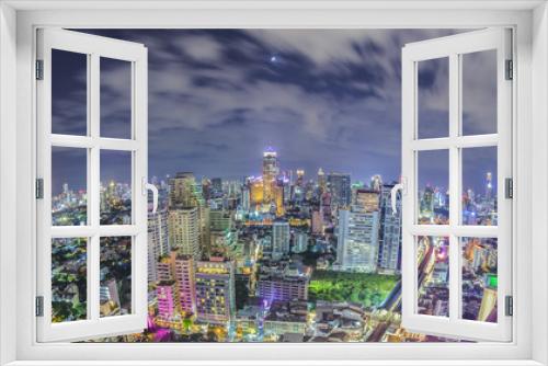Fototapeta Naklejka Na Ścianę Okno 3D - Bangkok city