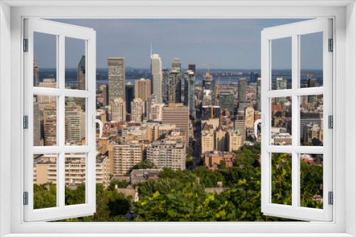 Fototapeta Naklejka Na Ścianę Okno 3D - cityscape, skyline Montreal, Canada