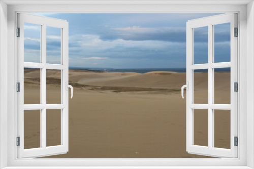 Fototapeta Naklejka Na Ścianę Okno 3D - 夜明けの鳥取砂丘 Tottori sand dunes at dawn Japan