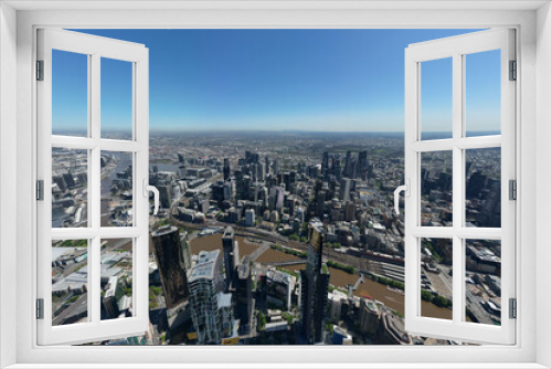 Fototapeta Naklejka Na Ścianę Okno 3D - Eureka Tower, Southbank, Melbourne central business district 