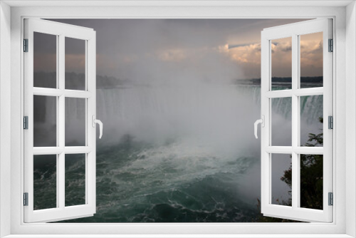 Fototapeta Naklejka Na Ścianę Okno 3D - Kanadische Niagarafälle - Hufeisenfälle / Canadian Niagara Falls - Horseshoe Falls /