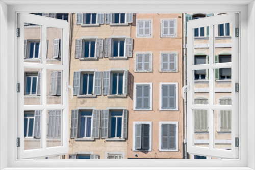 Fototapeta Naklejka Na Ścianę Okno 3D - Mediterrane Häuserfassaden