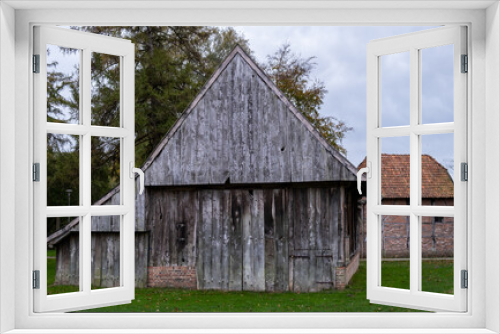 Fototapeta Naklejka Na Ścianę Okno 3D - Village houses in Germany. German architecture and village life. Vreden, Germany