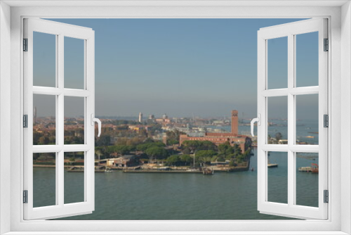 Fototapeta Naklejka Na Ścianę Okno 3D - Venice From Air panorama View Horizon citiscape 