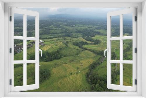 Fototapeta Naklejka Na Ścianę Okno 3D - Bali, Indonesia - November 13, 2022: The Bali Terrace Rice Fields
