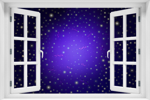 Fototapeta Naklejka Na Ścianę Okno 3D - Dark Purple vector layout in New Year style.