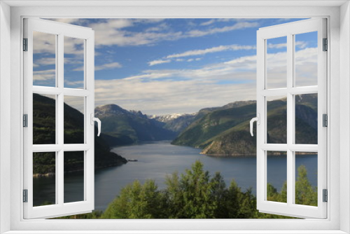 Fototapeta Naklejka Na Ścianę Okno 3D - Fjordlandschaft