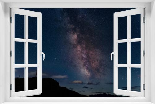 Fototapeta Naklejka Na Ścianę Okno 3D - milky way in the starry night sky