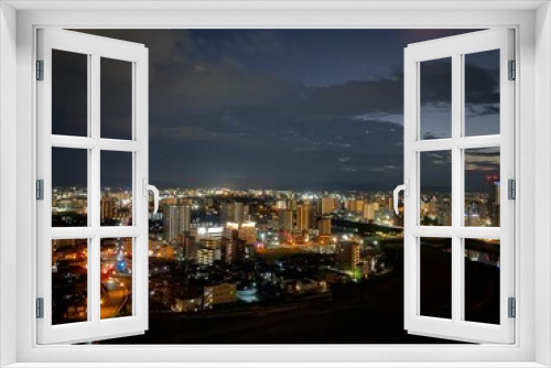 Fototapeta Naklejka Na Ścianę Okno 3D - 夜景