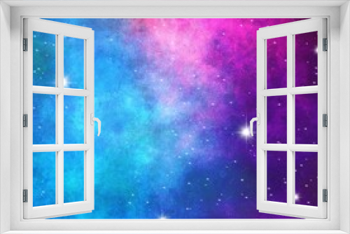 Fototapeta Naklejka Na Ścianę Okno 3D - Galaxy cosmos space background