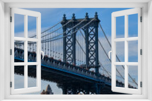 Fototapeta Naklejka Na Ścianę Okno 3D - Manhattan bridge 2