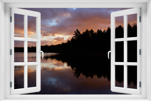 Fototapeta Naklejka Na Ścianę Okno 3D - Sunrise on Webber Lake, Nova Scotia, Canada