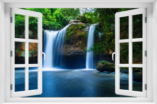 Fototapeta Naklejka Na Ścianę Okno 3D - Waterfall in Thailand Khao Yai National Park 