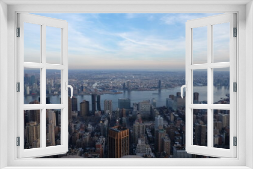 Fototapeta Naklejka Na Ścianę Okno 3D - New York sky line