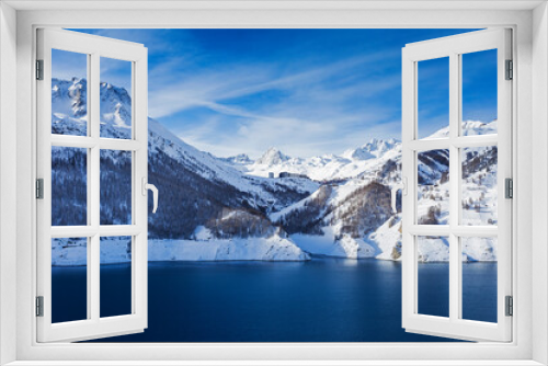 Fototapeta Naklejka Na Ścianę Okno 3D - Lac de Tignes