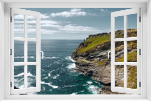Fototapeta Naklejka Na Ścianę Okno 3D - Tintagel Cornwall Coast	

