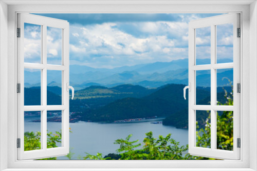 Fototapeta Naklejka Na Ścianę Okno 3D - Beautiful mountain view of Thailand in winter,journey Road trip holiday,Tourism and travel concept, Fresh and relaxed type nature.