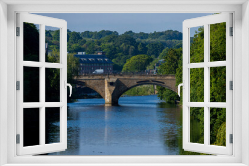 Fototapeta Naklejka Na Ścianę Okno 3D - Durham England: 2022-06-07: Bridge over the Rive Wear in Durham city exterior during sunny summer day
